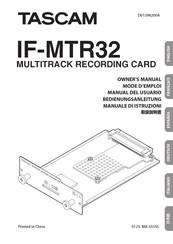 Tascam IF-MTR32 Bedienungsanleitung