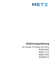 Metz MQD7500Z-Serie Bedienungsanleitung