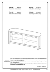Walker Edison W58CCR Montageanleitung