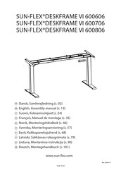 Sun-Flex DESKFRAME VI 600706 Montagehandbuch
