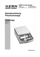 KERN PWS-Serie Bedienungsanleitung