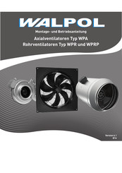 WALPOL WPRP-Serie Montage- Und Betriebsanleitung