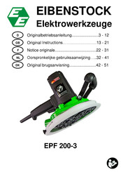 Eibenstock EPF 200-3 Originalbetriebsanleitung