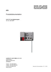 Jung MK100RF Produktdokumentation