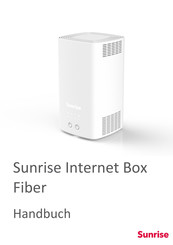 Sunrise Internet Box Fiber Handbuch