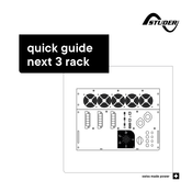 Studer next 3 rack Schnellstartanleitung