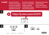 Canon G2570 Anweisungen Zur Einrichtung