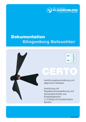 Klingenburg CERTO-Serie Allgemeine Hinweise