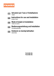 Franke FLE 905 XS Bedienungsanleitung Und Installation