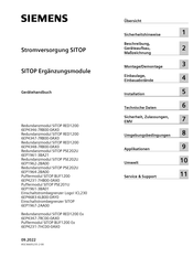 Siemens SITOP BUF1200 Gerätehandbuch