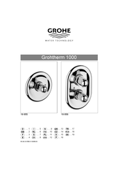 Grohe Grohtherm 1000 19 655 Bedienungsanleitung