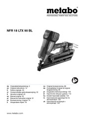 Metabo NFR 18 LTX 90 BL Originalbetriebsanleitung