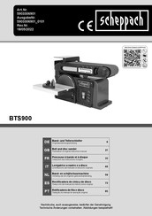 Scheppach BTS900 Original Bedienungsanleitung