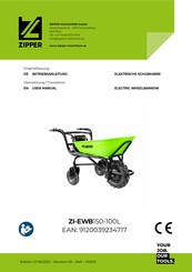 Zipper ZI-EWB150-100L Betriebsanleitung