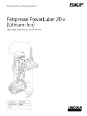 SKF Lincoln PowerLuber 20 v Betriebsanleitung Und Wartungsanleitung