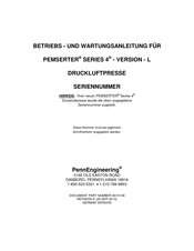 PennEngineering PEMSERTER 4 Serie Betriebs- Und Wartungsanleitung