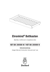 Ehrenkind HBT-BK-200X90-W Gebrauchsanweisung