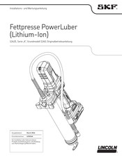 SKF PowerLuber 1262E Installations- Und Wartungsanleitung