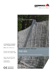 Geobrugg RXE-500 Handbuch