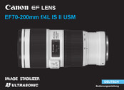 Canon EF70-200mm f/4L IS USM Bedienungsanleitung