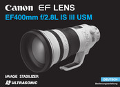 Canon EF400mm f/2.8L IS II USM Bedienungsanleitung
