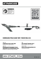Parkside PAHE 20-Li C3 Originalbetriebsanleitung
