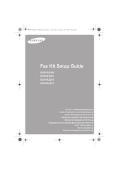 Samsung SCX-FAX210 Installationsanleitung