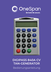 OneSpan DIGIPASS 840A CV Bedienungsanleitung