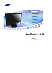 Samsung SyncMaster 920LM Bedienungsanleitung