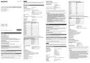 Sony HDVF-L770 Bedienungshandbuch