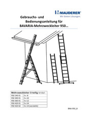 Mauderer BAVARIA 950 Serie Gebrauchs- Und Bedienungsanleitung