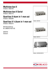 Orlaco Multiview box II Betriebsanleitung
