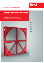 Hoval SH1 Anleitung Zur Installation, Inbetriebnahme Und Wartung