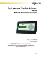WATERKOTTE WPCU.C Bedienung Und Grundeinstellungen