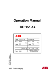 ABB RR 151-14 Bedienungsanleitung