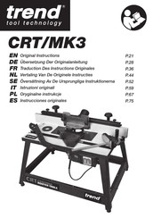 TREND CRT/MK3 Übersetzung Der Originalanleitung