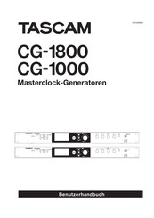 Tascam CG-1800 Benutzerhandbuch