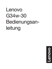 Lenovo G34w-30 Bedienungsanleitung
