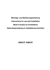 Küppersbusch KI641F Montage- Und Bedienungsanleitung