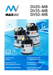 Maxvac DV20-MB Gebrauchs- Und Wartungsanleitung