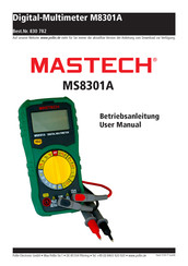 pollin electronic Mastech M8301A Betriebsanleitung