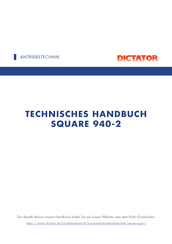Dictator SQUARE 940-2 Technisches Handbuch