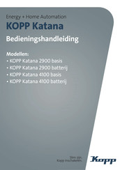 Kopp Katana 2900 batterij Bedienungsanleitung
