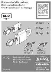 Assa Abloy ECLIQ N0.001 BA3 Handbücher | ManualsLib