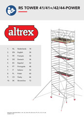 Altrex RS TOWER 42-POWER Bedienungsanleitung