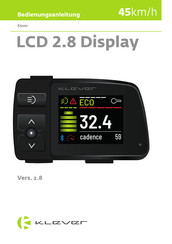 Klever LCD 2.8 Display Bedienungsanleitung