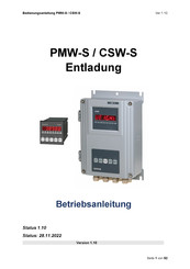 Bosche PMW-S Betriebsanleitung