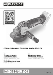 Parkside PWSA 20-Li C3 Originalbetriebsanleitung
