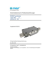 Mayr ROBA-guidestop 384 0-Serie Originalbetriebsanleitung