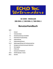 ECH2O Tec. DC Serie Benutzerhandbuch